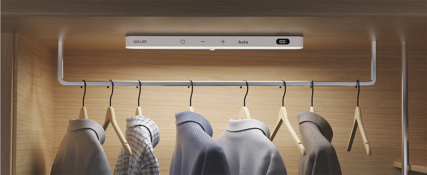 WILLED Motion Sensor Cabinet Light Battery Display