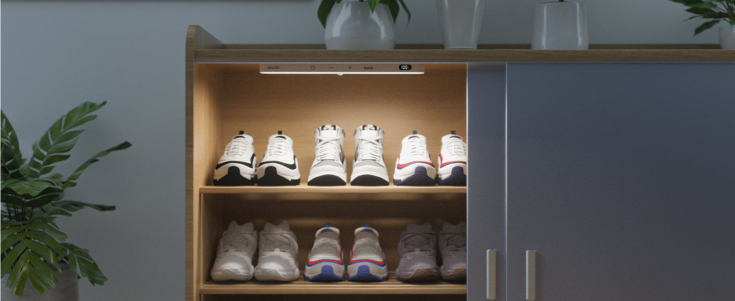 WILLED Motion Sensor Cabinet Light Battery Display