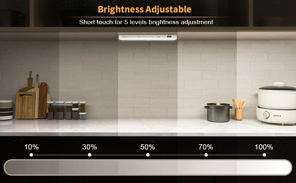 WILLED Motion Sensor Cabinet Light Battery Display