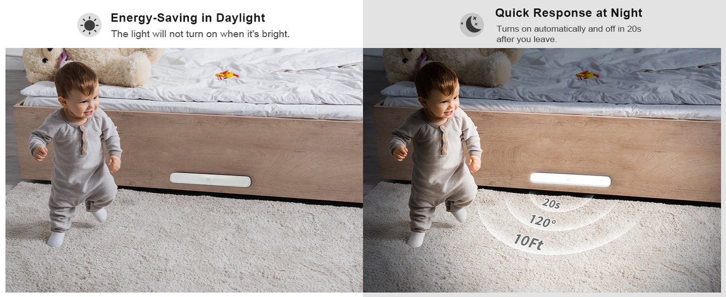 WILLED Motion Sensor Cabinet Light Battery Display