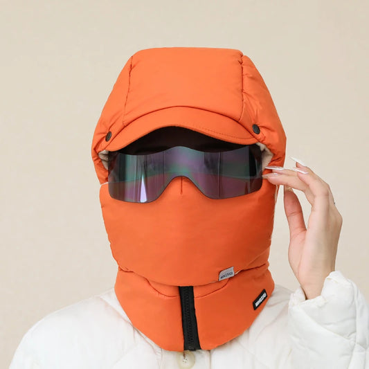 Cozy Winter Mask with Glasses