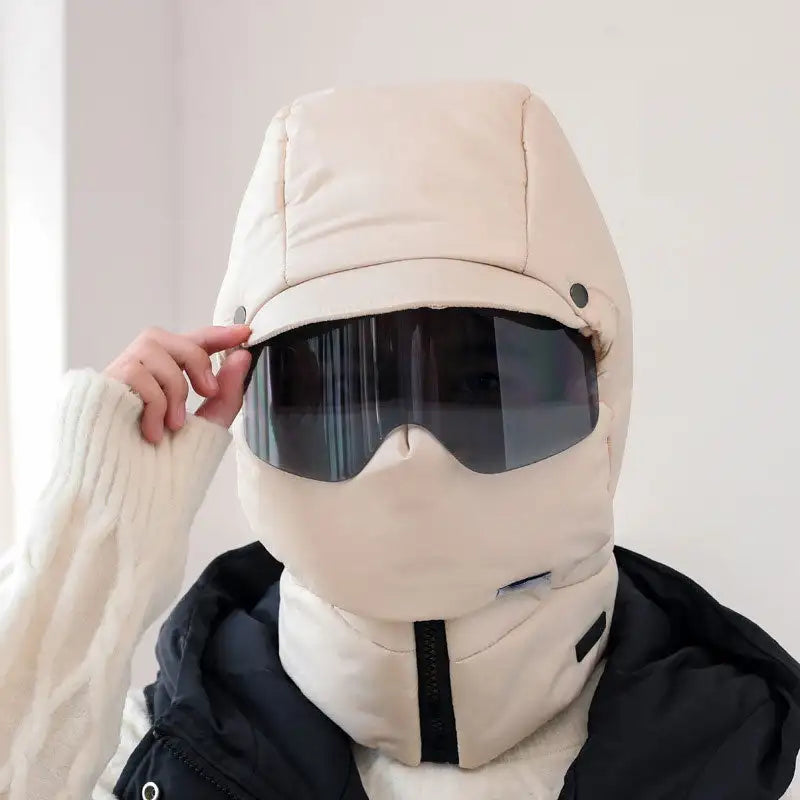 Cozy Winter Mask with Glasses